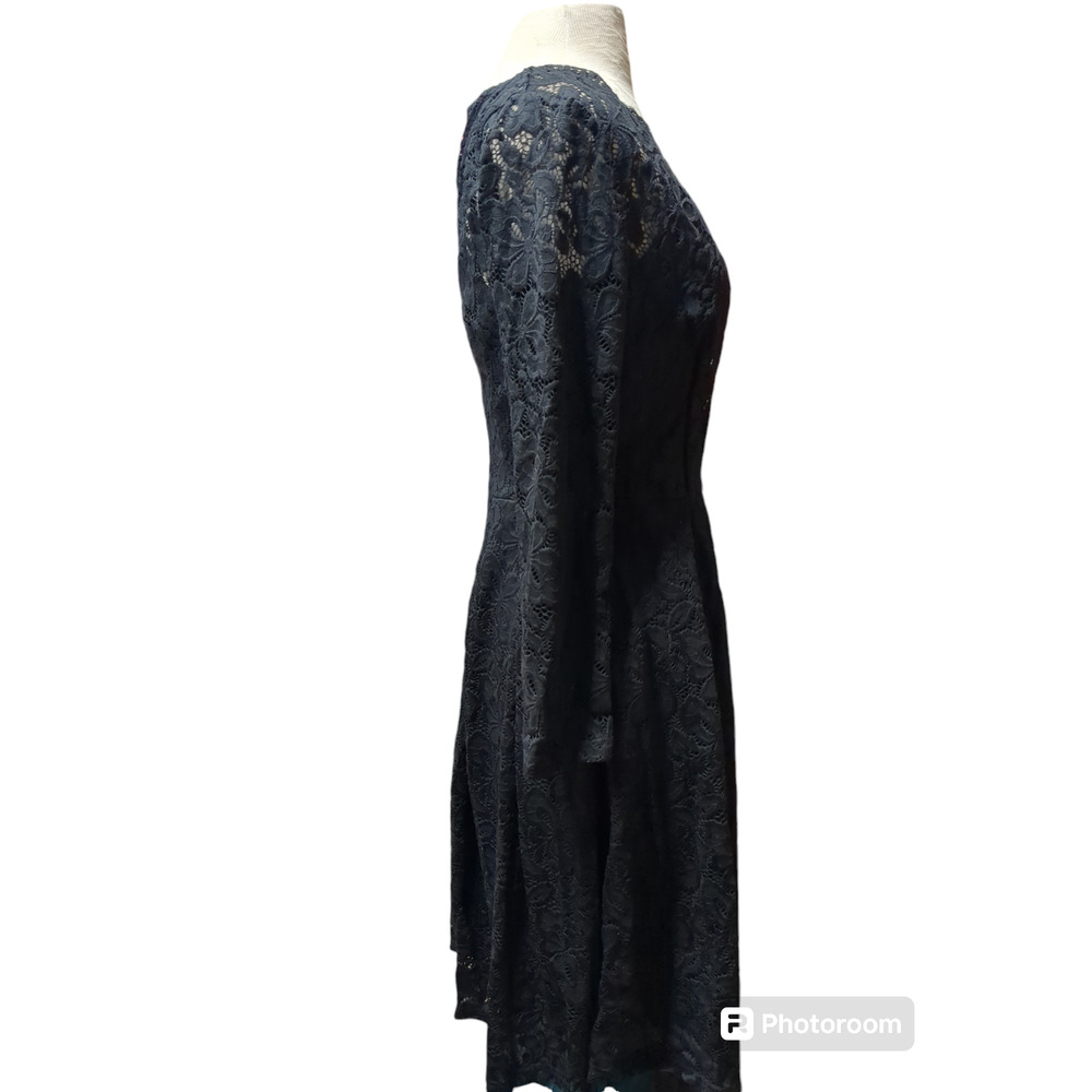 Medium Missmay v neck black lace women's dress #13 - Picture 2 of 5
